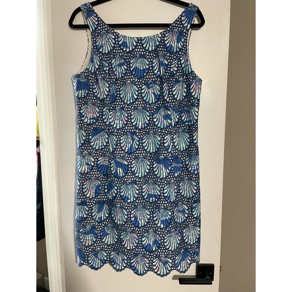 Lilly Pulitzer Aralynn Eyelet Shell Shift Dress - Picture 1 of 2
